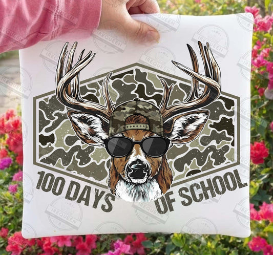 100 Days of School Camo Buck Apparel