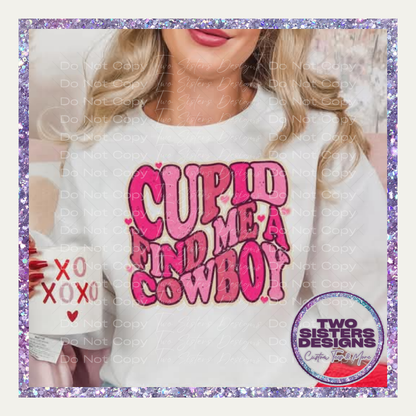 Pink Cupid Find Me A Cowboy Apparel