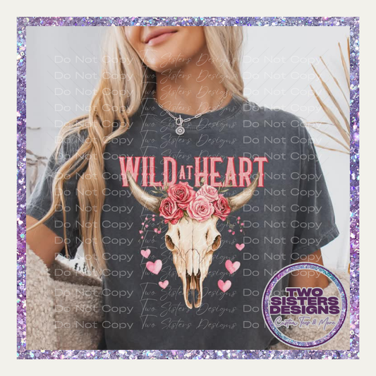 Wild At Heart Floral Bull Apparel