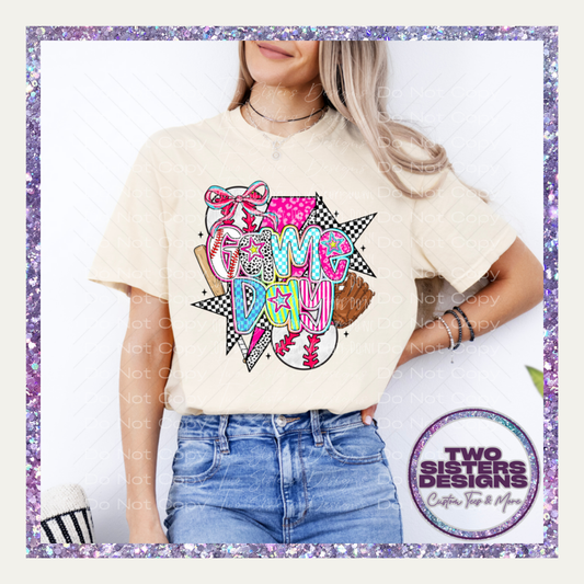 Game Day Baseball Collage Apparel