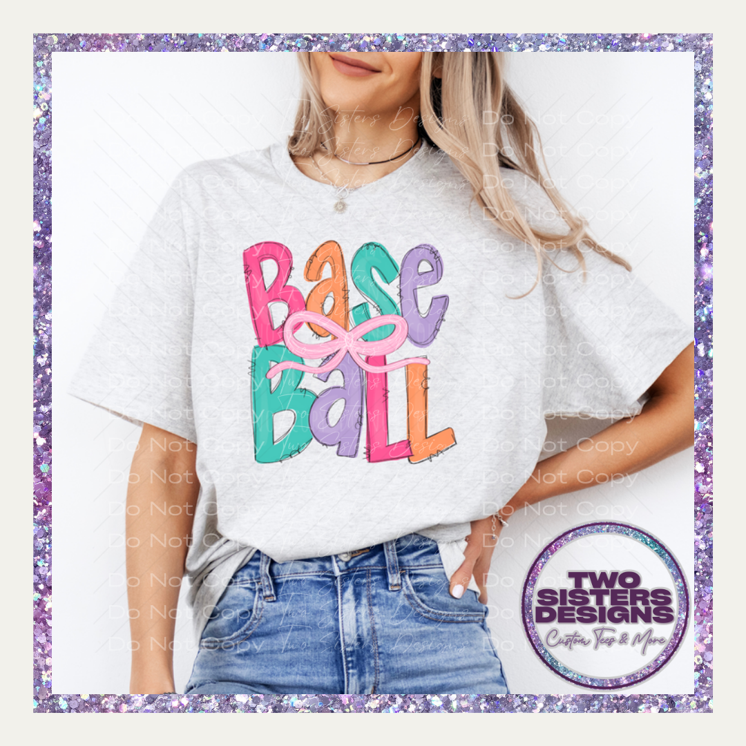 Girly Baseball with Bow Apparel