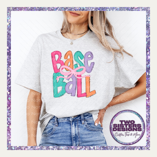 Girly Baseball with Bow Apparel