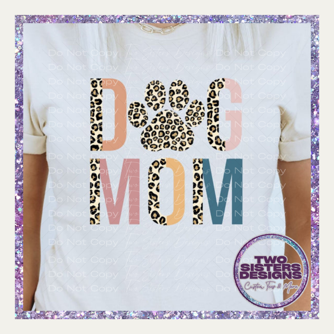 Half Leopard Dog Mom Apparel
