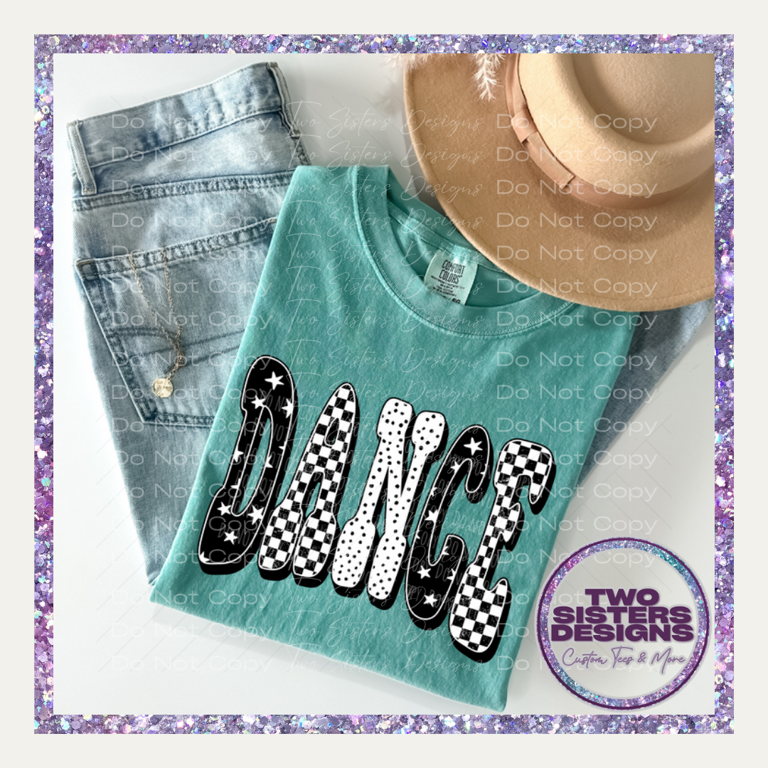 Retro Checkered Dance Apparel