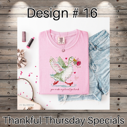 Thankful Thursday Designs From 1/4/26