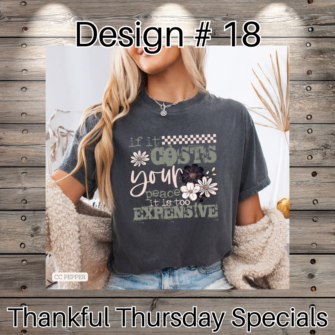 Thankful Thursday Designs From 1/4/26