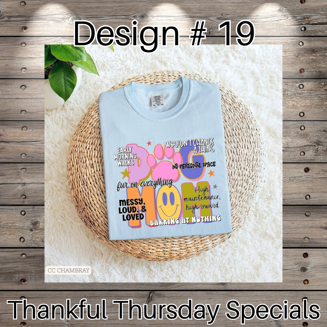 Thankful Thursday Designs From 1/4/26
