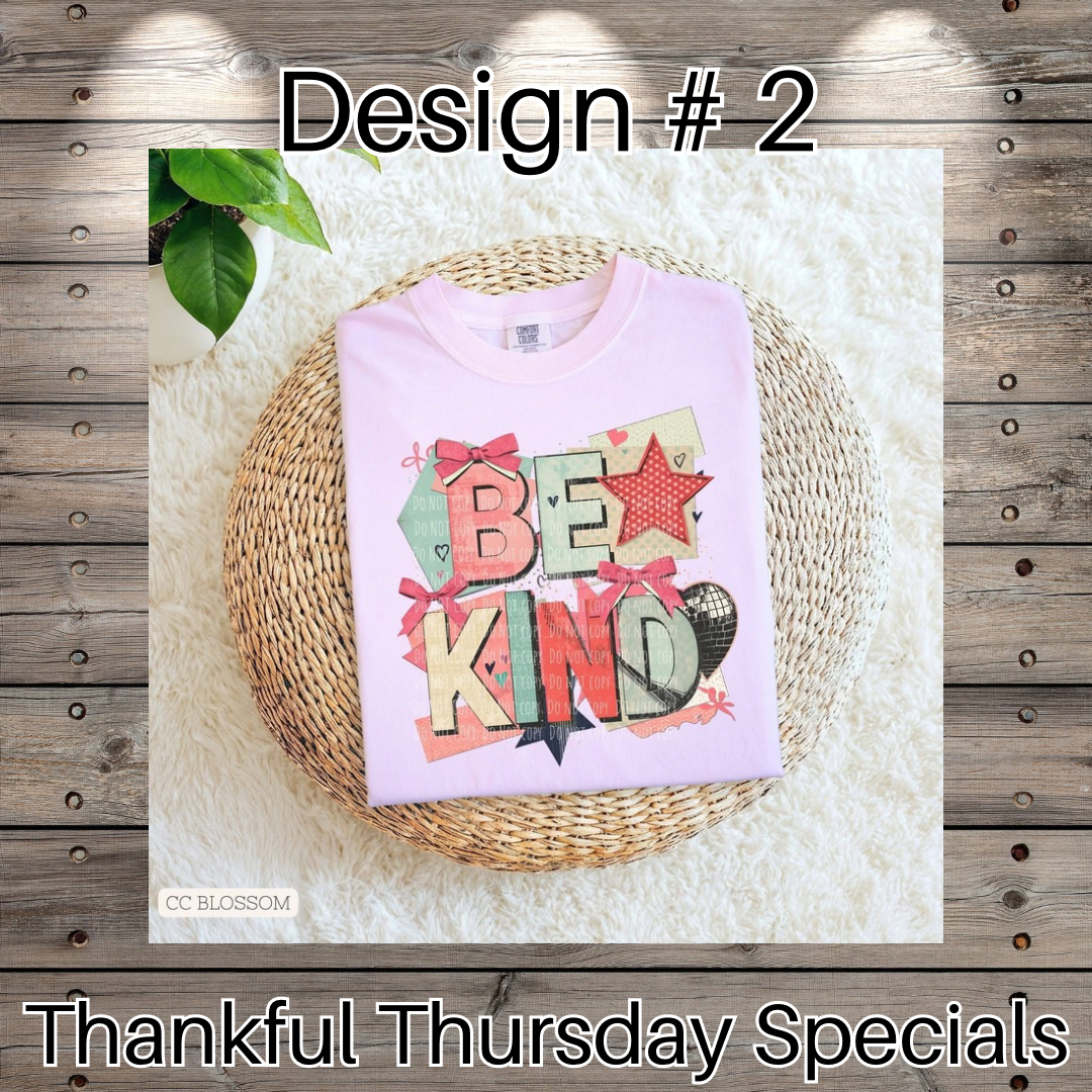Thankful Thursday Designs From 1/4/26