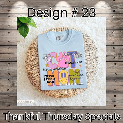 Thankful Thursday Designs From 1/4/26