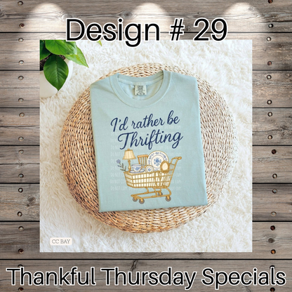 Thankful Thursday Designs From 1/4/26