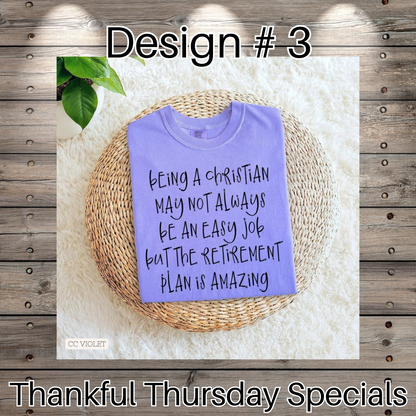 Thankful Thursday Designs From 1/4/26