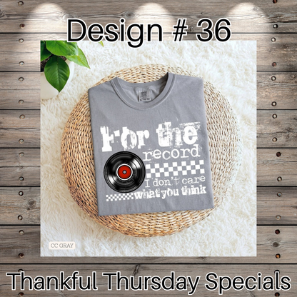 Thankful Thursday Designs From 1/4/26