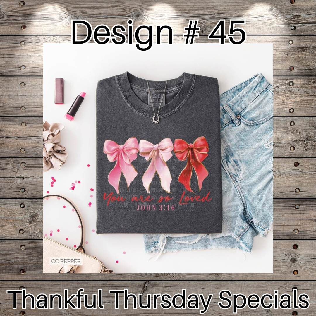Thankful Thursday Designs From 1/4/26