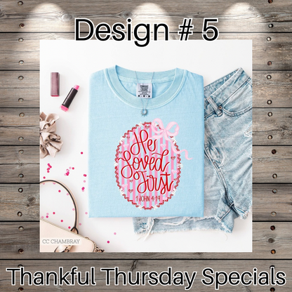 Thankful Thursday Designs From 1/4/26
