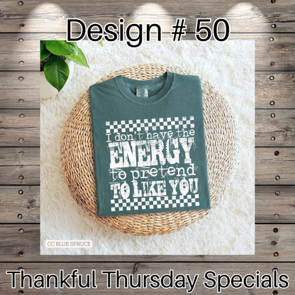 Thankful Thursday Designs From 1/4/26