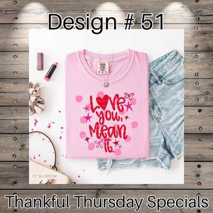 Thankful Thursday Designs From 1/4/26