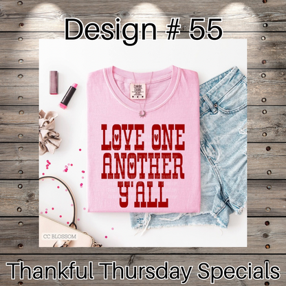 Thankful Thursday Designs From 1/4/26
