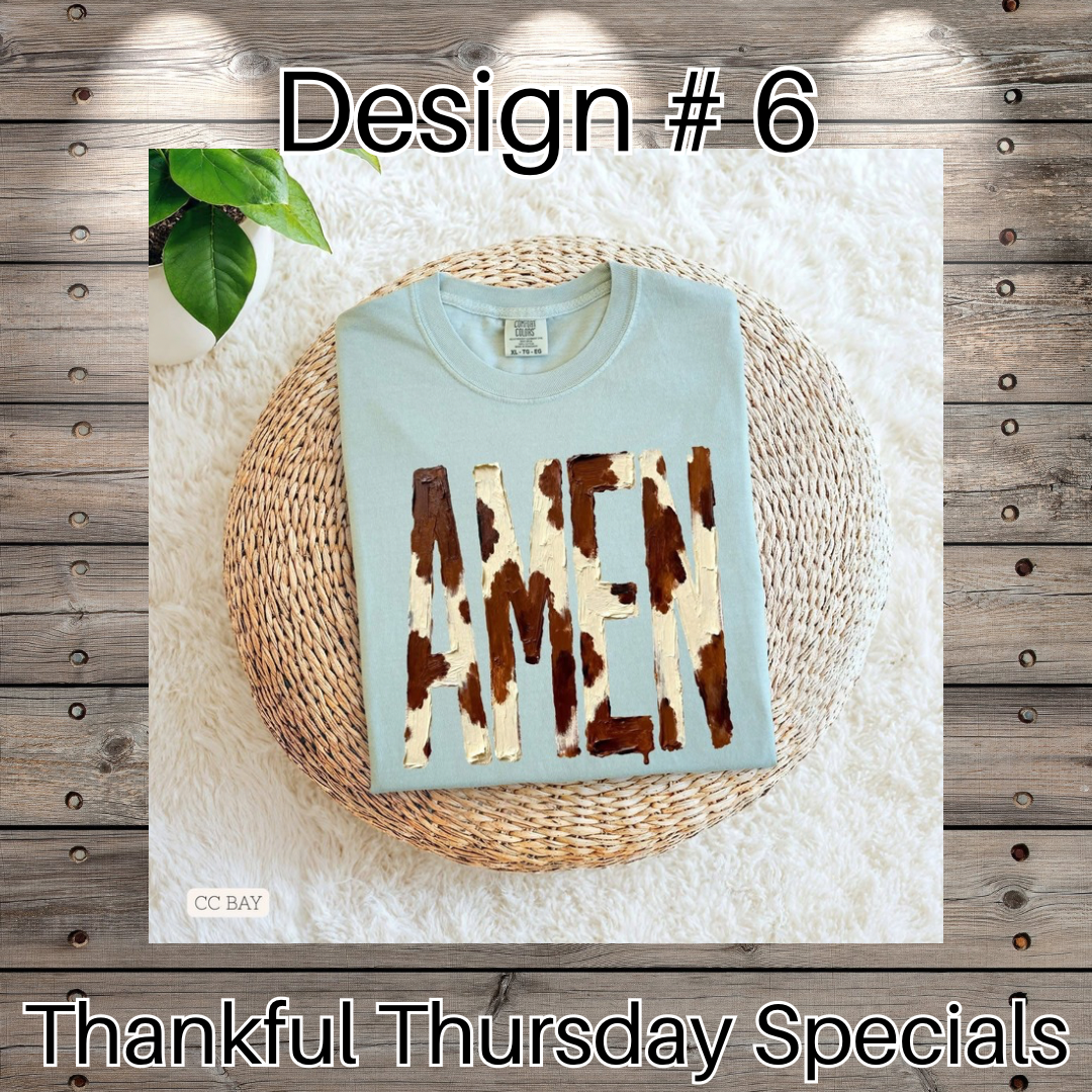 Thankful Thursday Designs From 1/4/26
