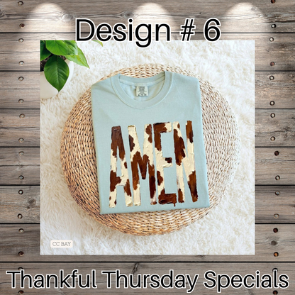 Thankful Thursday Designs From 1/4/26
