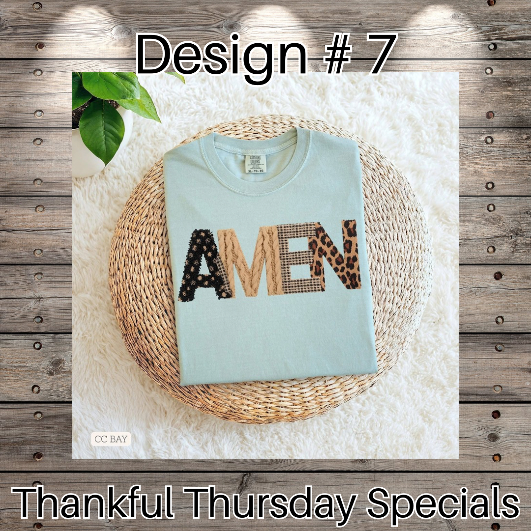 Thankful Thursday Designs From 1/4/26