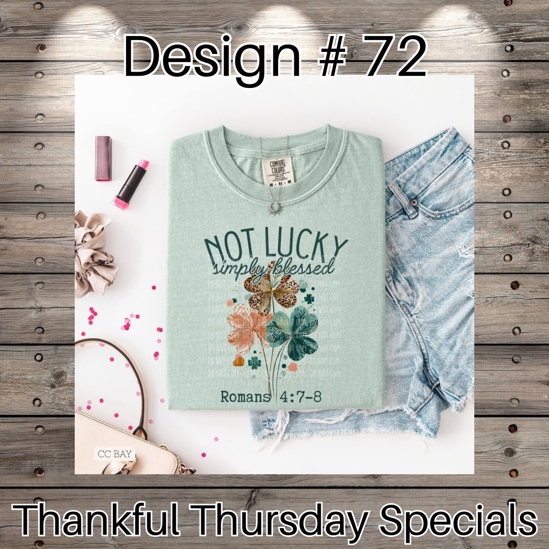 Thankful Thursday Designs From 1/4/26