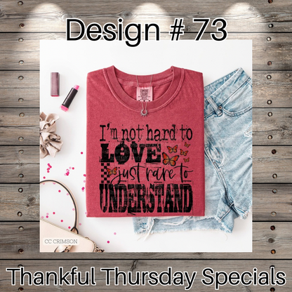 Thankful Thursday Designs From 1/4/26