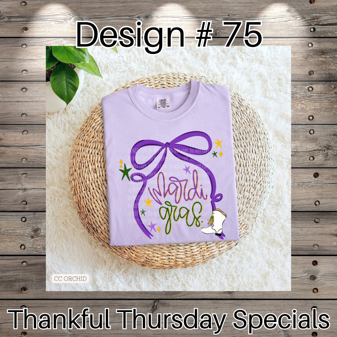 Thankful Thursday Designs From 1/4/26