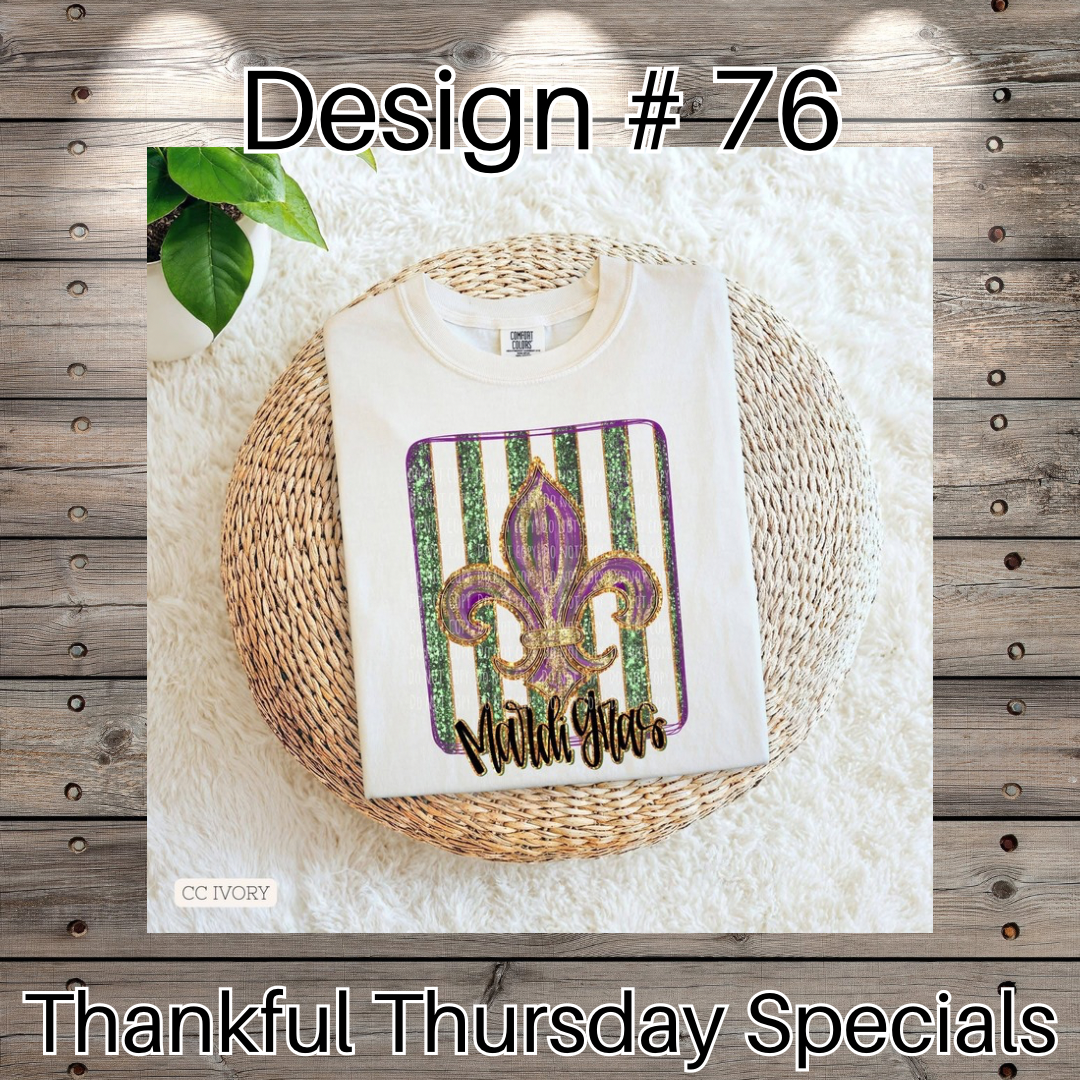 Thankful Thursday Designs From 1/4/26