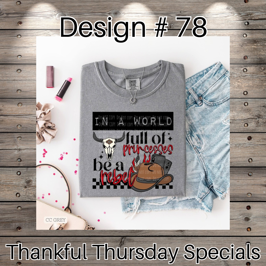 Thankful Thursday Designs From 1/4/26