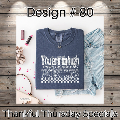 Thankful Thursday Designs From 1/4/26